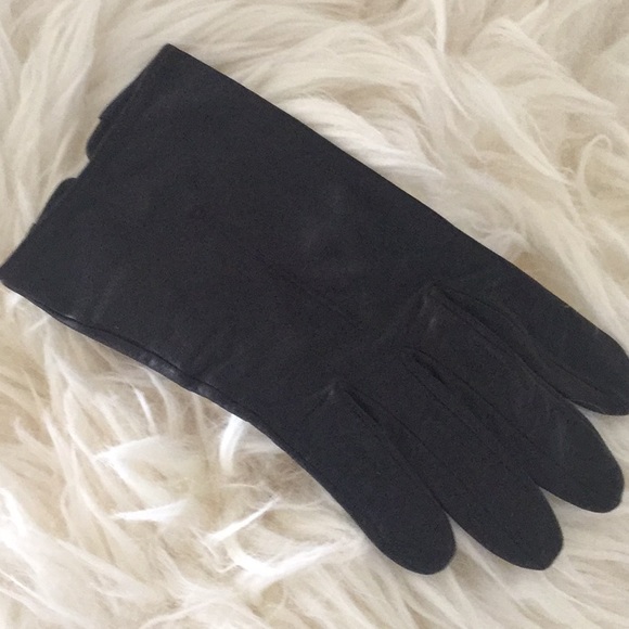 COACH BROWN LEATHER GLOVES - Picture 4 of 9